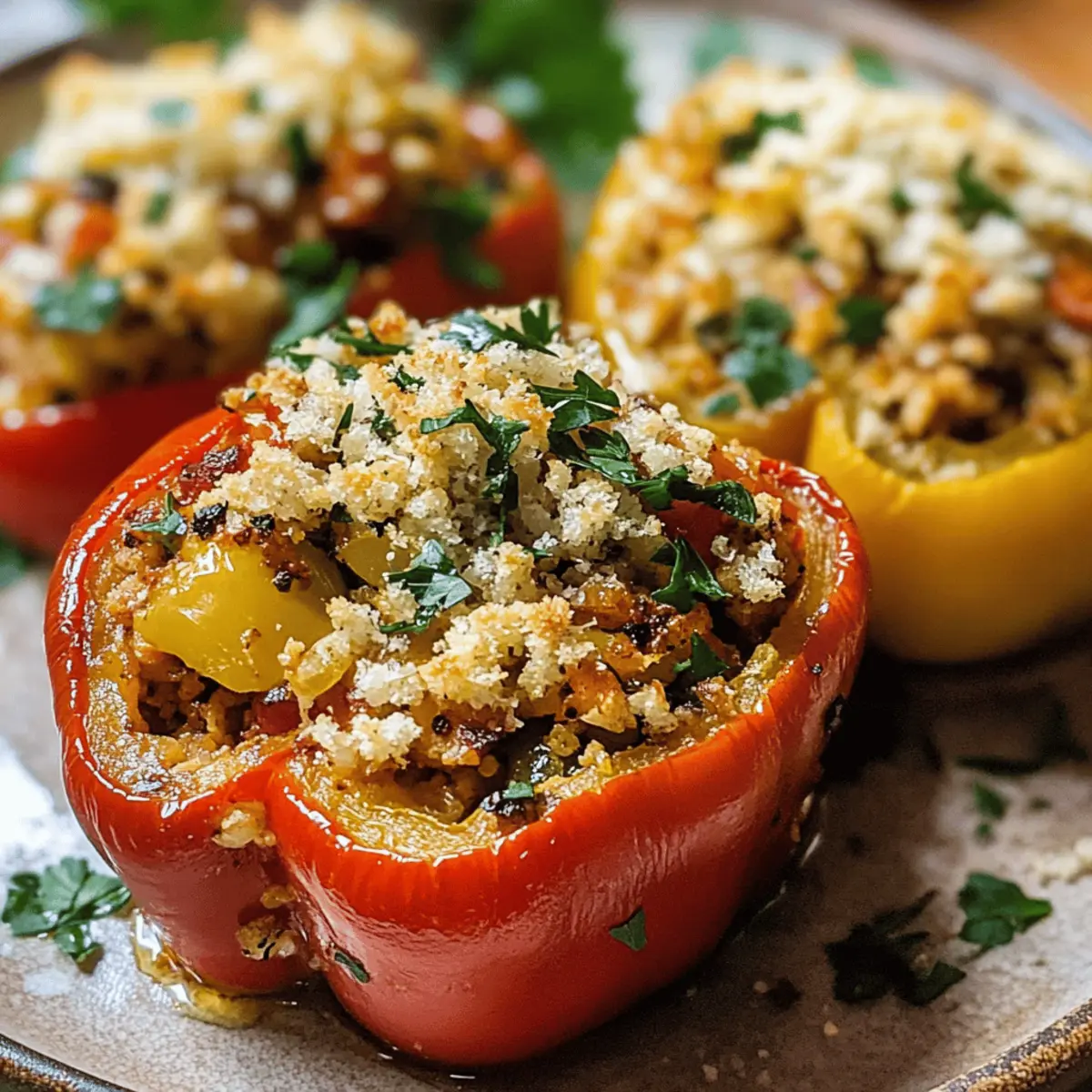 Mediterranean Stuffed Bell Peppers