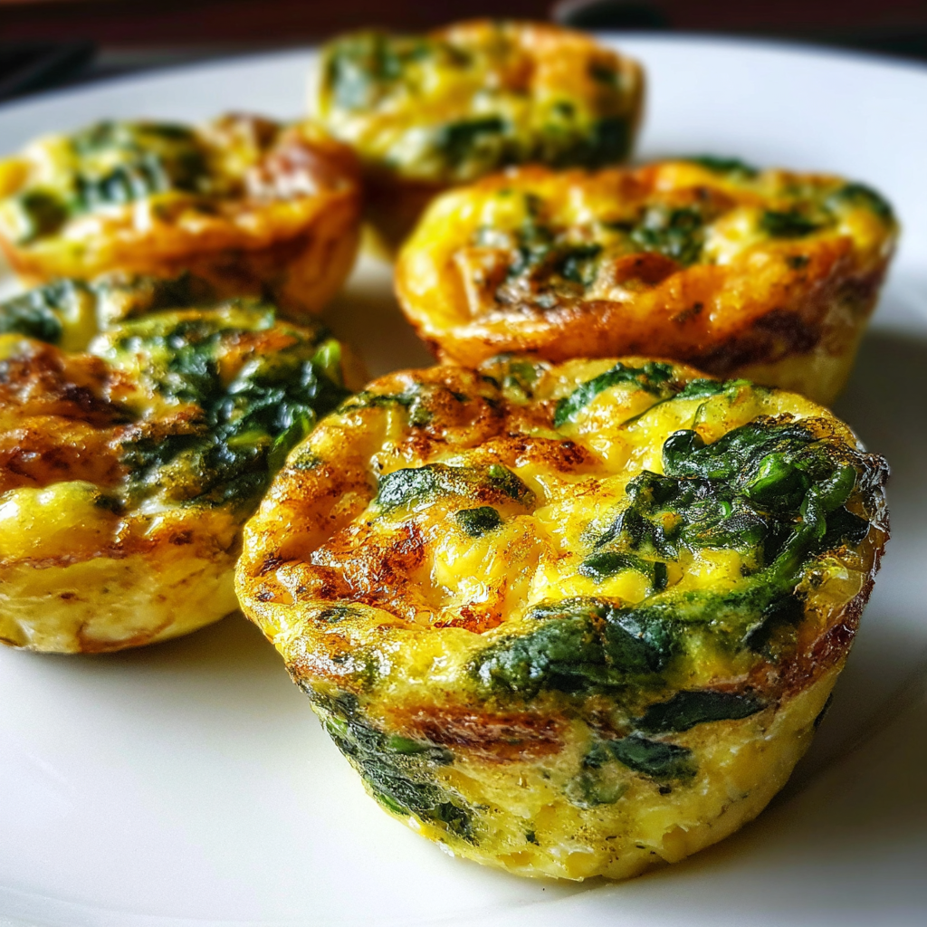 Mini Egg and Spinach Frittatas