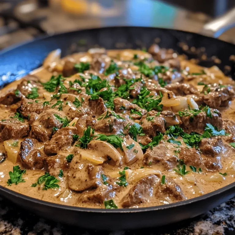One-Pan Beef Stroganoff Skillet