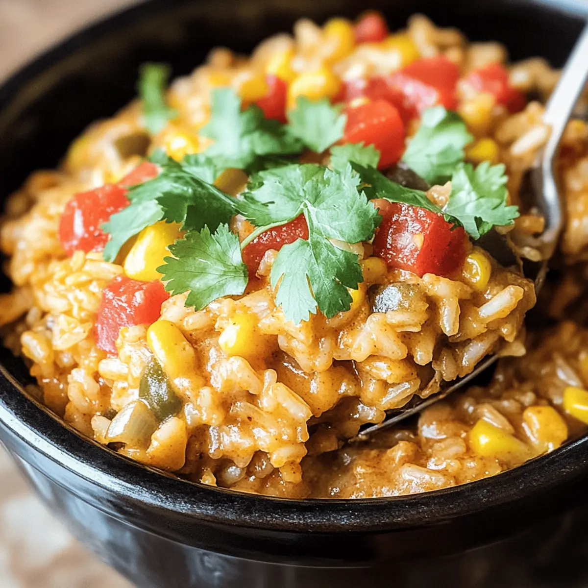 Easy One-Pot Chicken Enchilada Rice That’s Bursting with Flavor