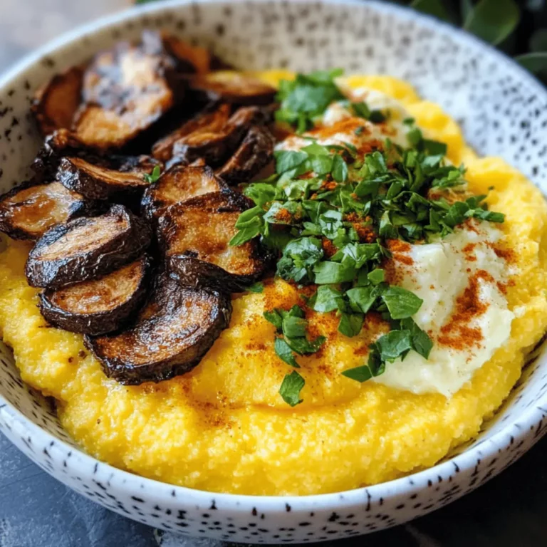 Savory Breakfast Polenta Bowl