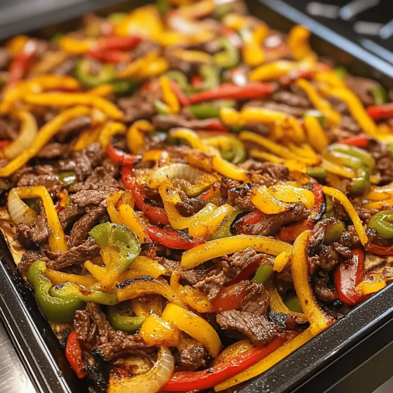 Sheet Pan Beef Fajitas Recipe