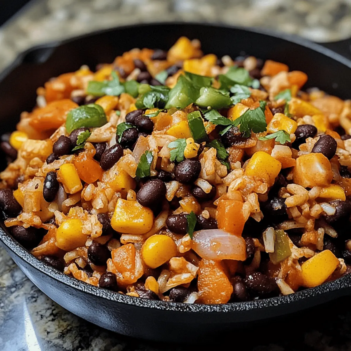 Southwest Black Bean Skillet Recipe