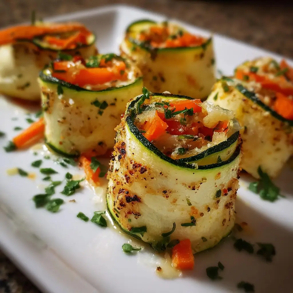 Zucchini and Carrot Roll-Ups