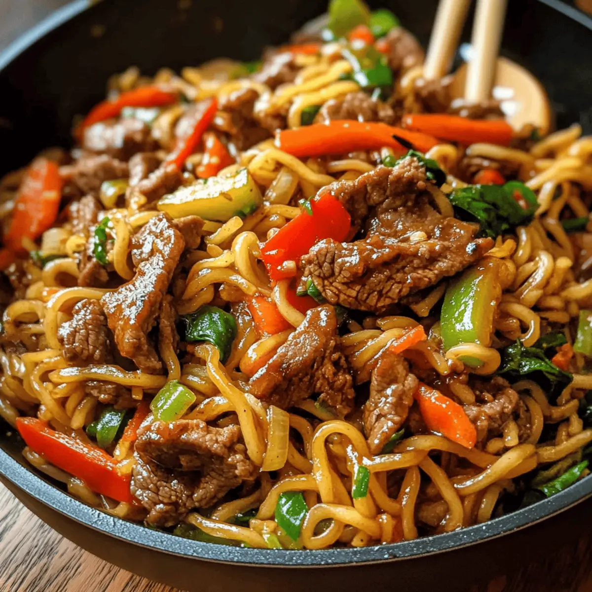 Beef Stir Fry with Noodles