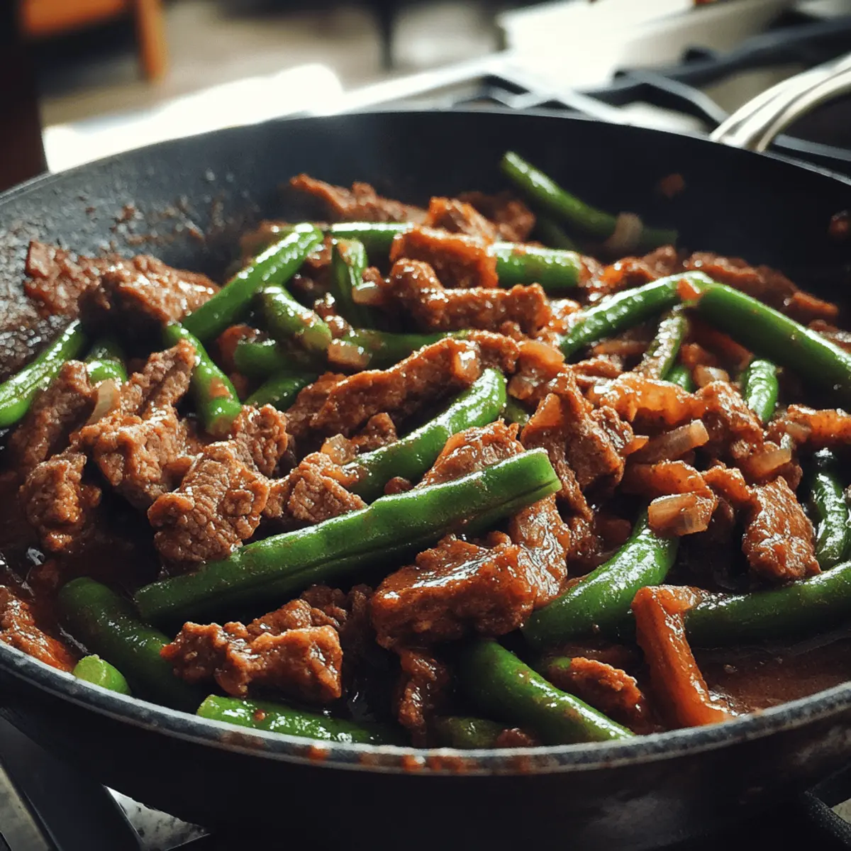 Easy Beef and Green Bean Skillet: A Juicy Dinner Game-Changer