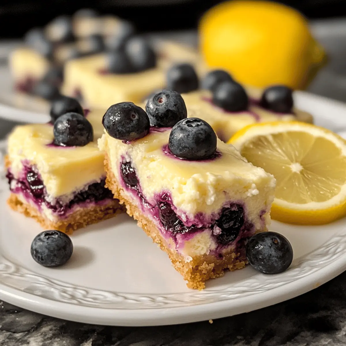 Easy Blueberry Lemon Cheesecake Bars with a Tangy Twist