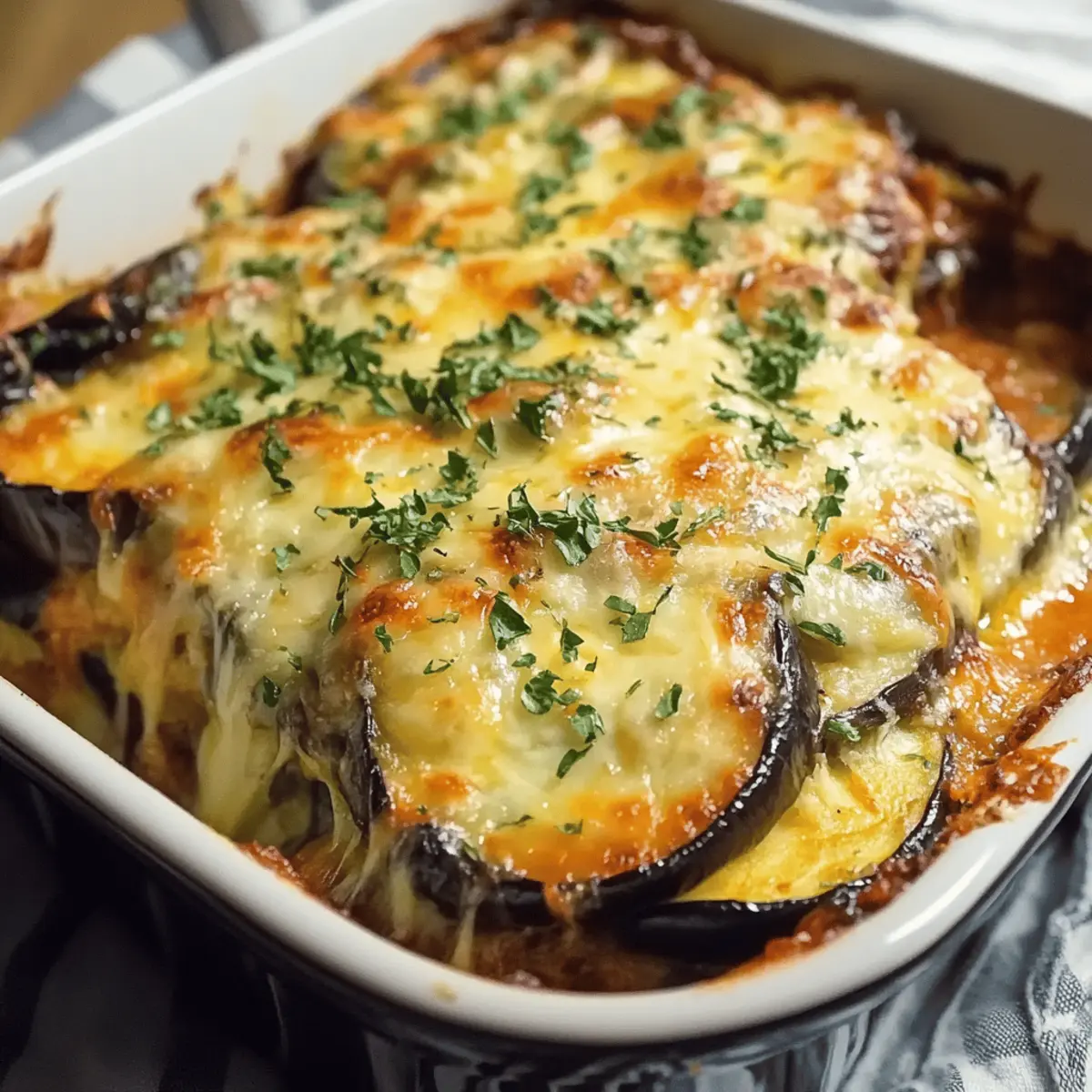 Cheesy Vegetarian Eggplant Bake