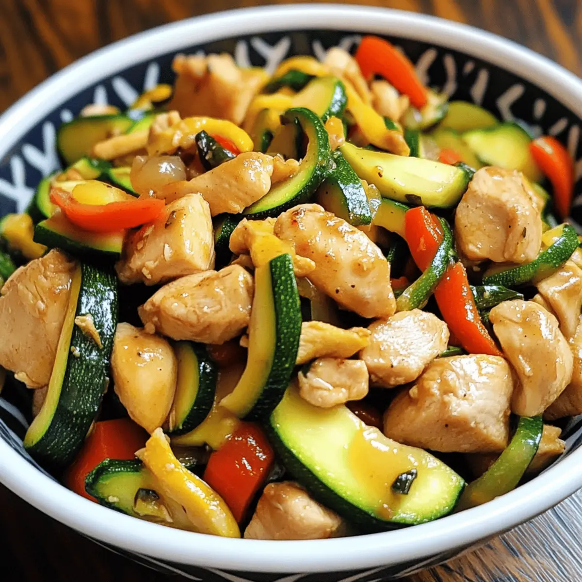 Easy Chicken Zucchini Stir Fry That’s Bursting with Bold Flavor