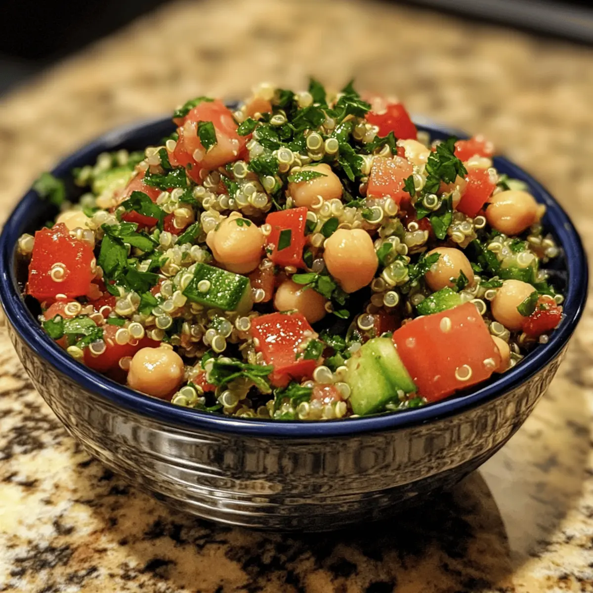 Easy Chickpea Quinoa Tabbouleh Packed with Fresh Flavor
