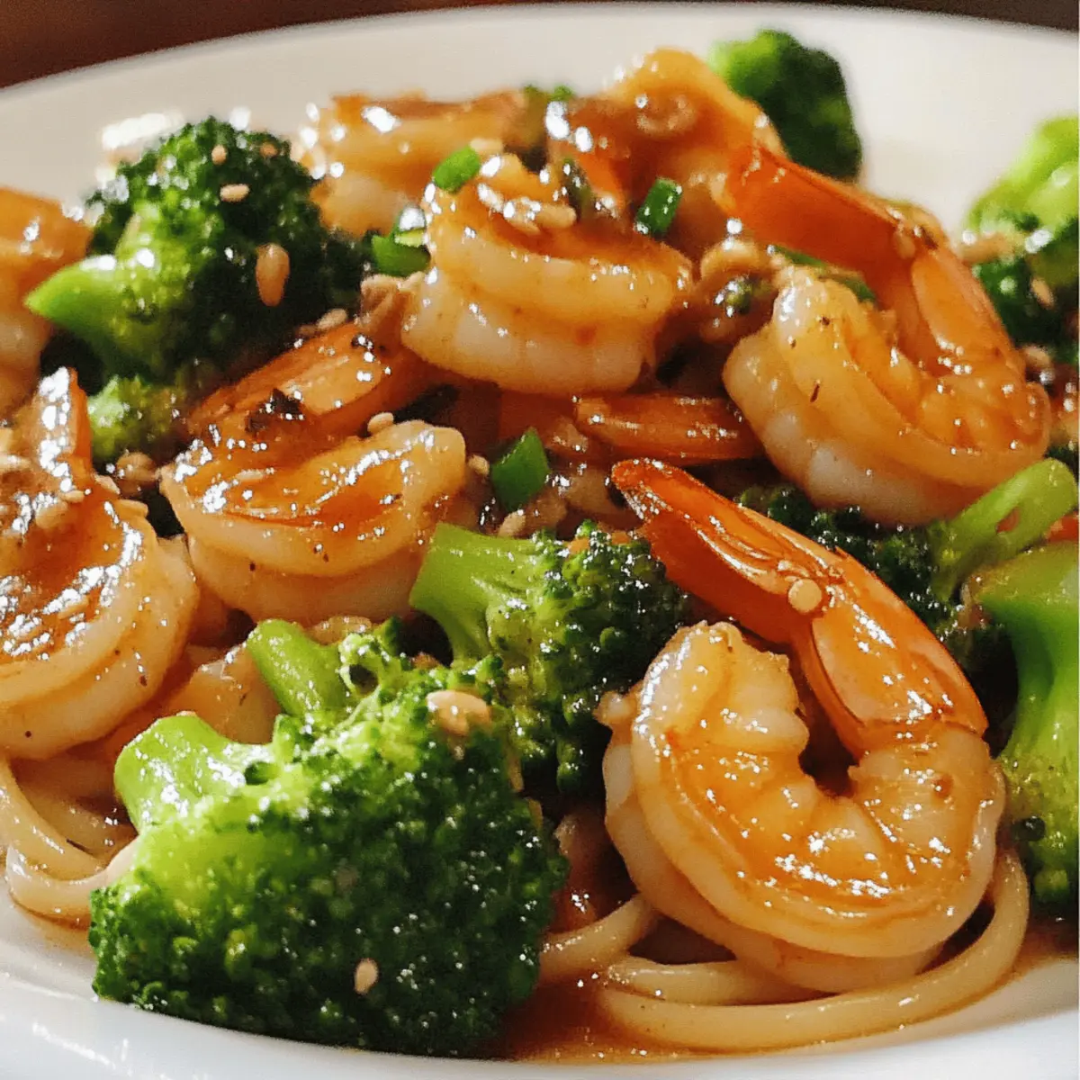 Garlic Chili Shrimp with Broccoli