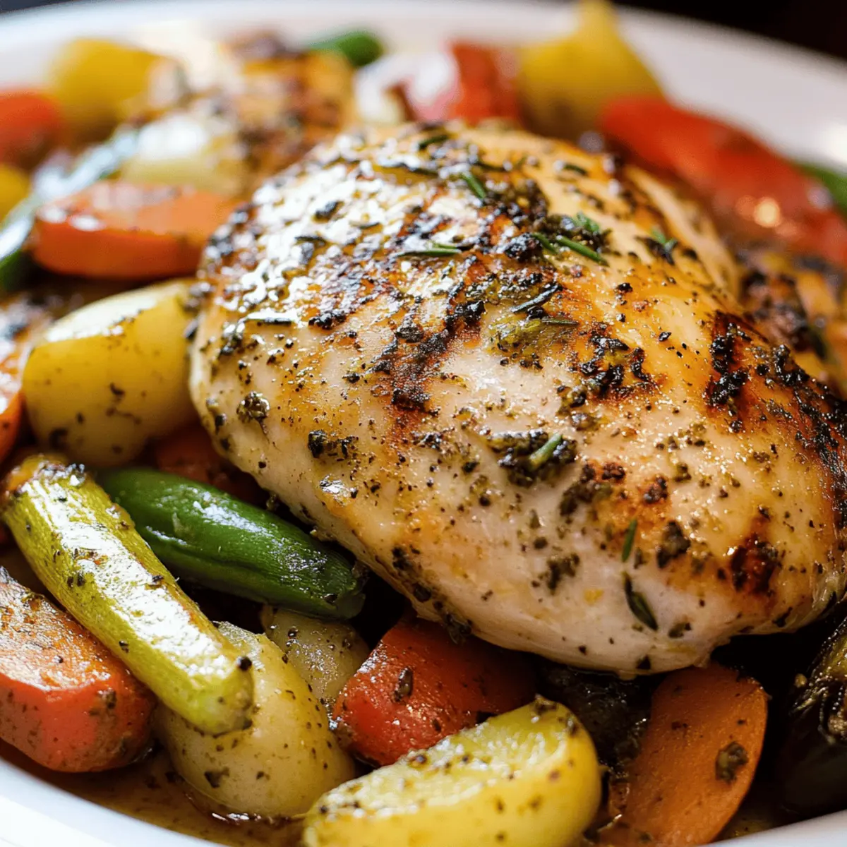 Grilled Herb Chicken with Veggies
