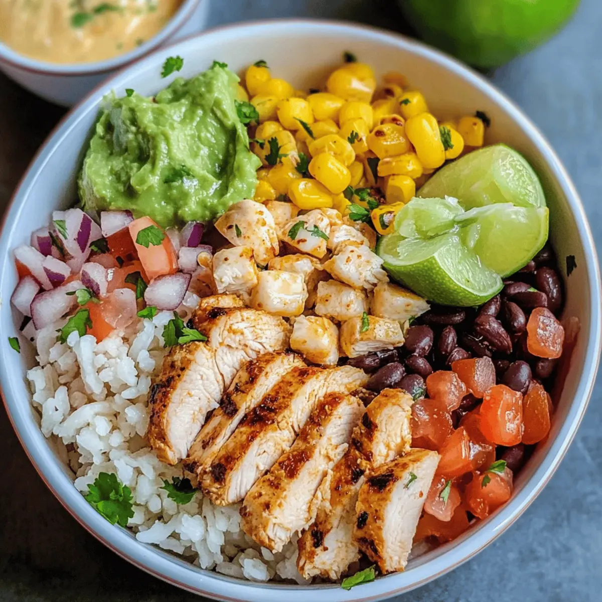 Low-Calorie Chicken Burrito Bowl