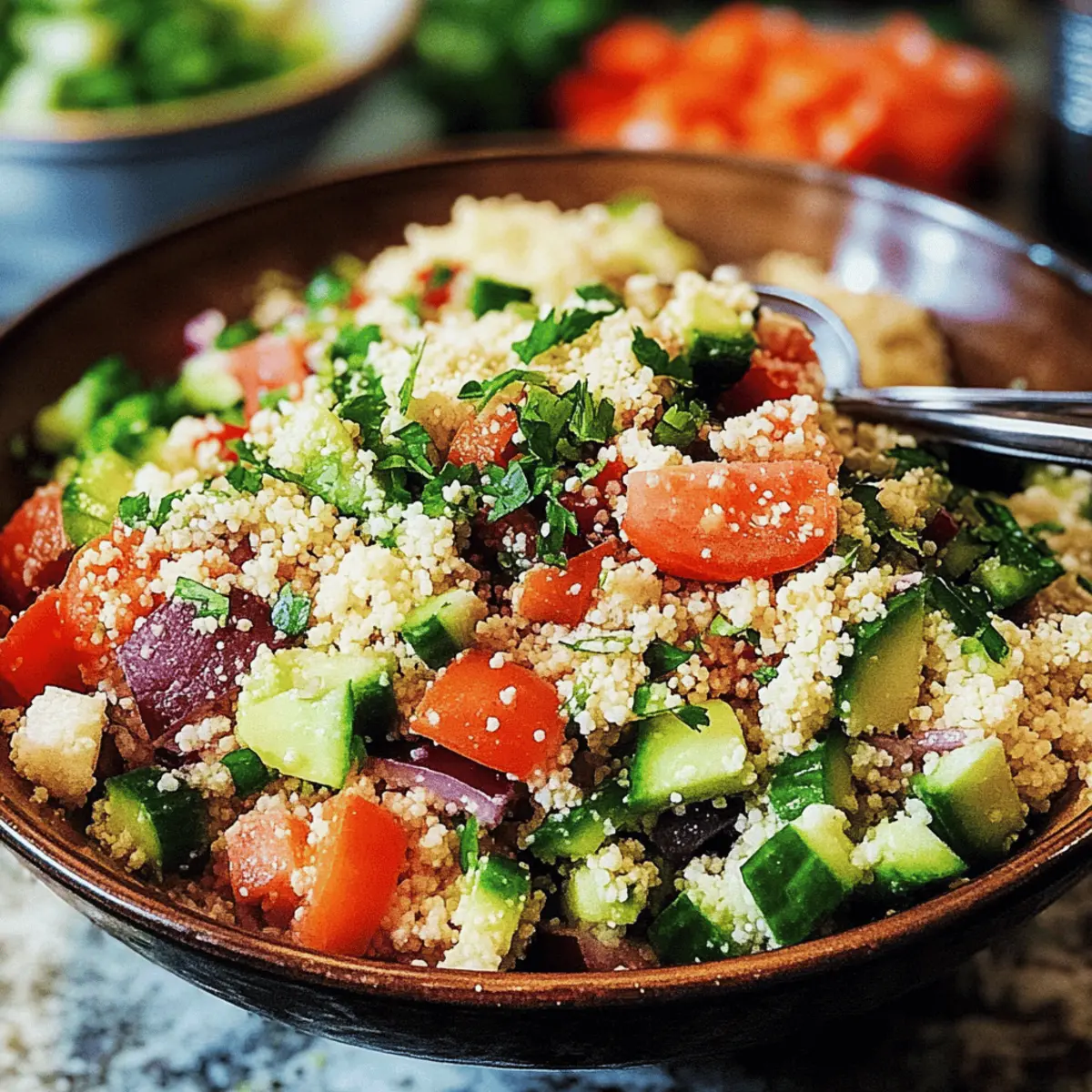 Easy Mediterranean Couscous Salad Prep for Fresh, Flavorful Meals