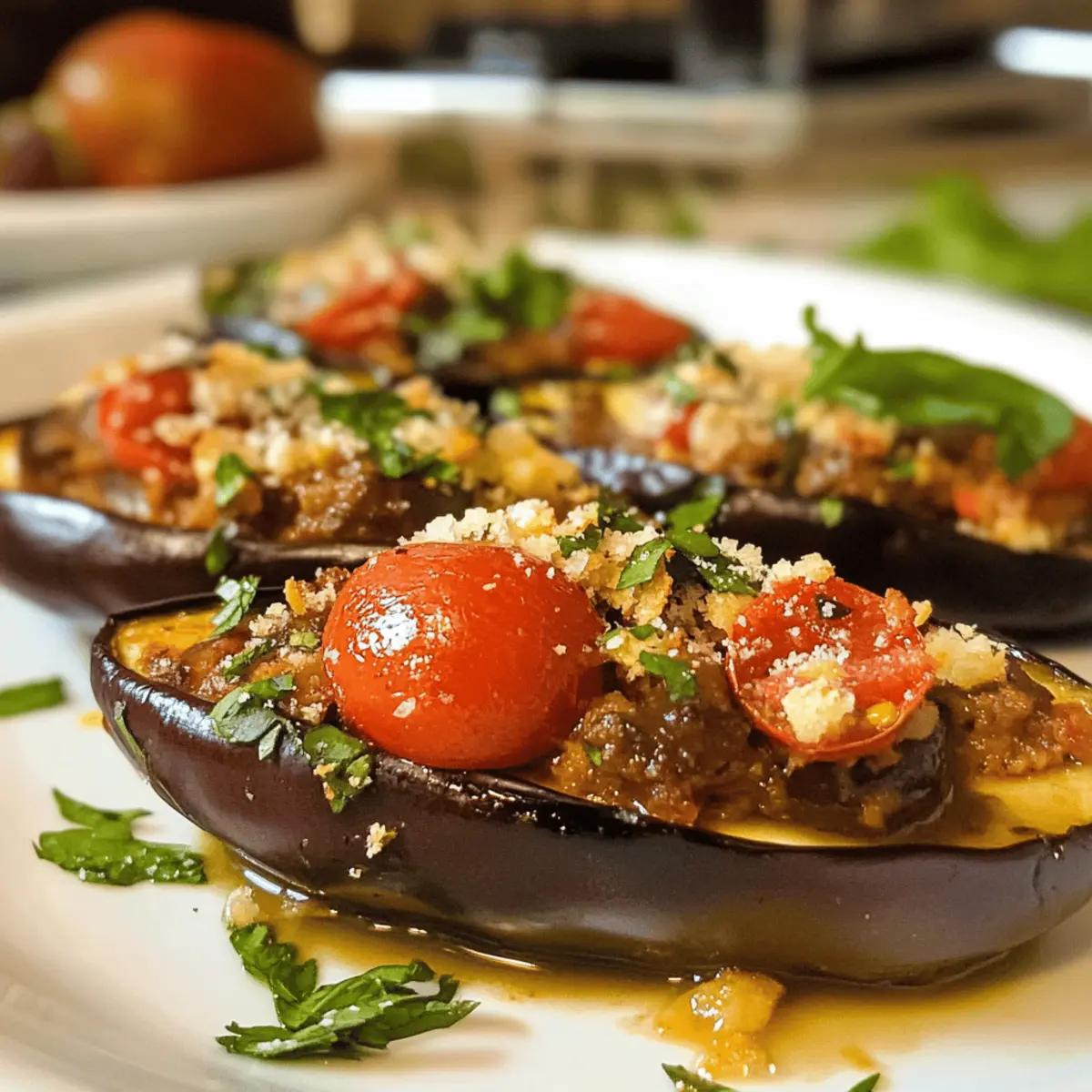 Mediterranean Stuffed Eggplant