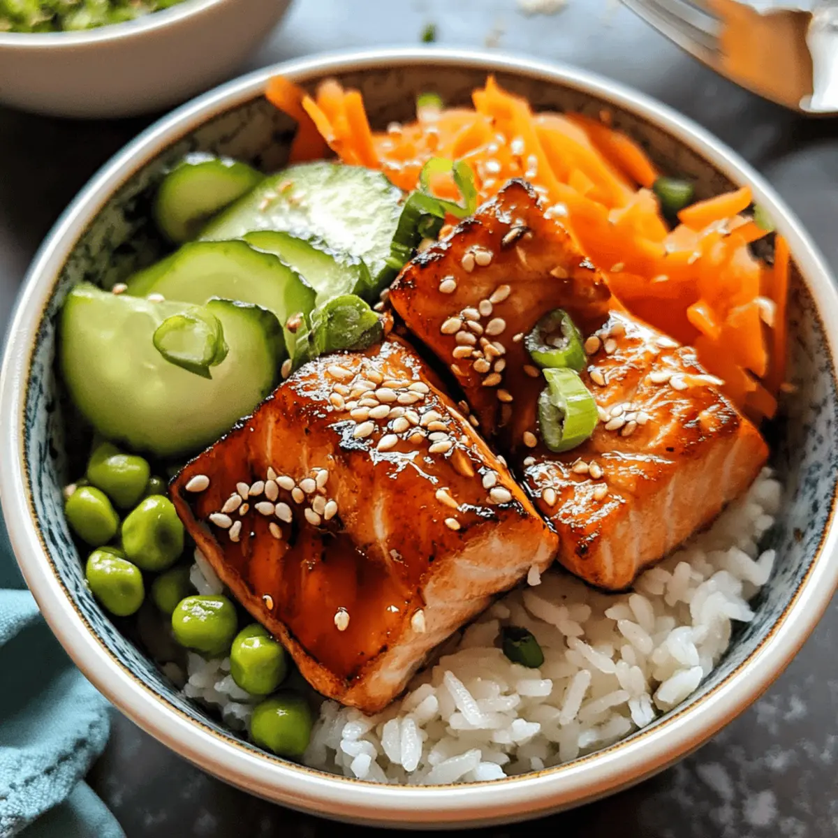 Teriyaki Salmon Rice Bowl
