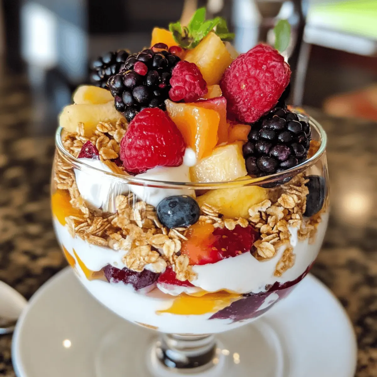 Fresh Fruit and Yogurt Parfait