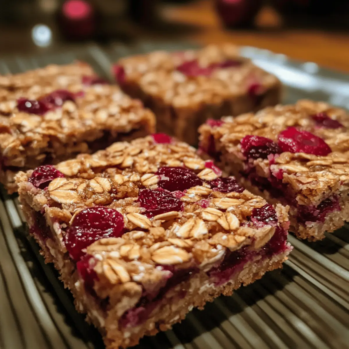Festive Cranberry Oat Bars
