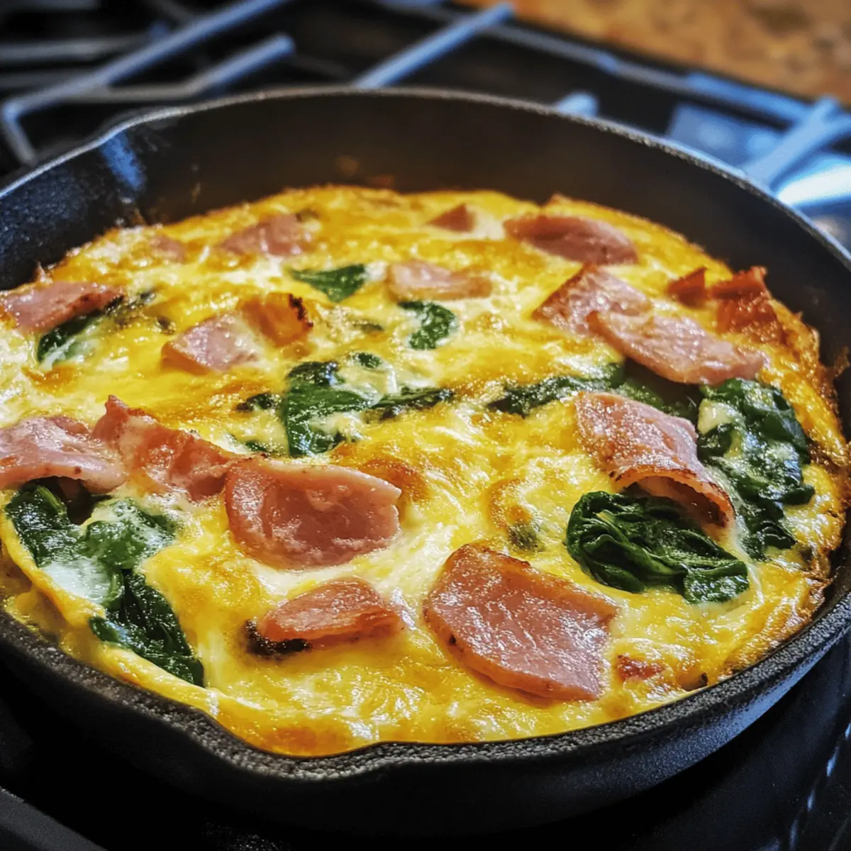 Easy Ham and Spinach Frittata Recipe for a Savory, Healthy Boost