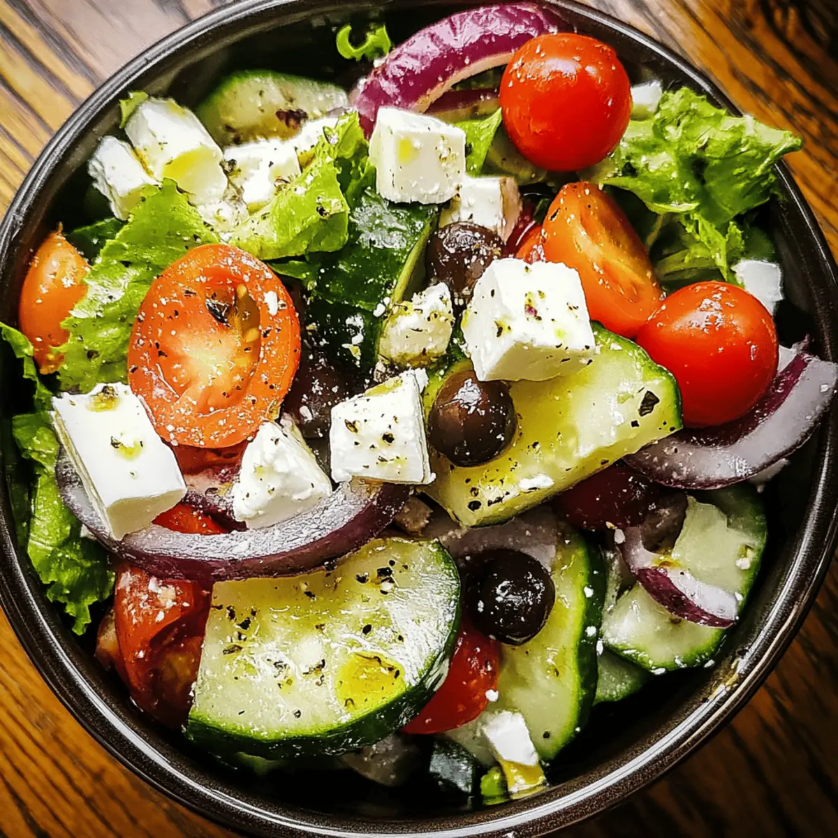 Fresh Greek Salad Bowl