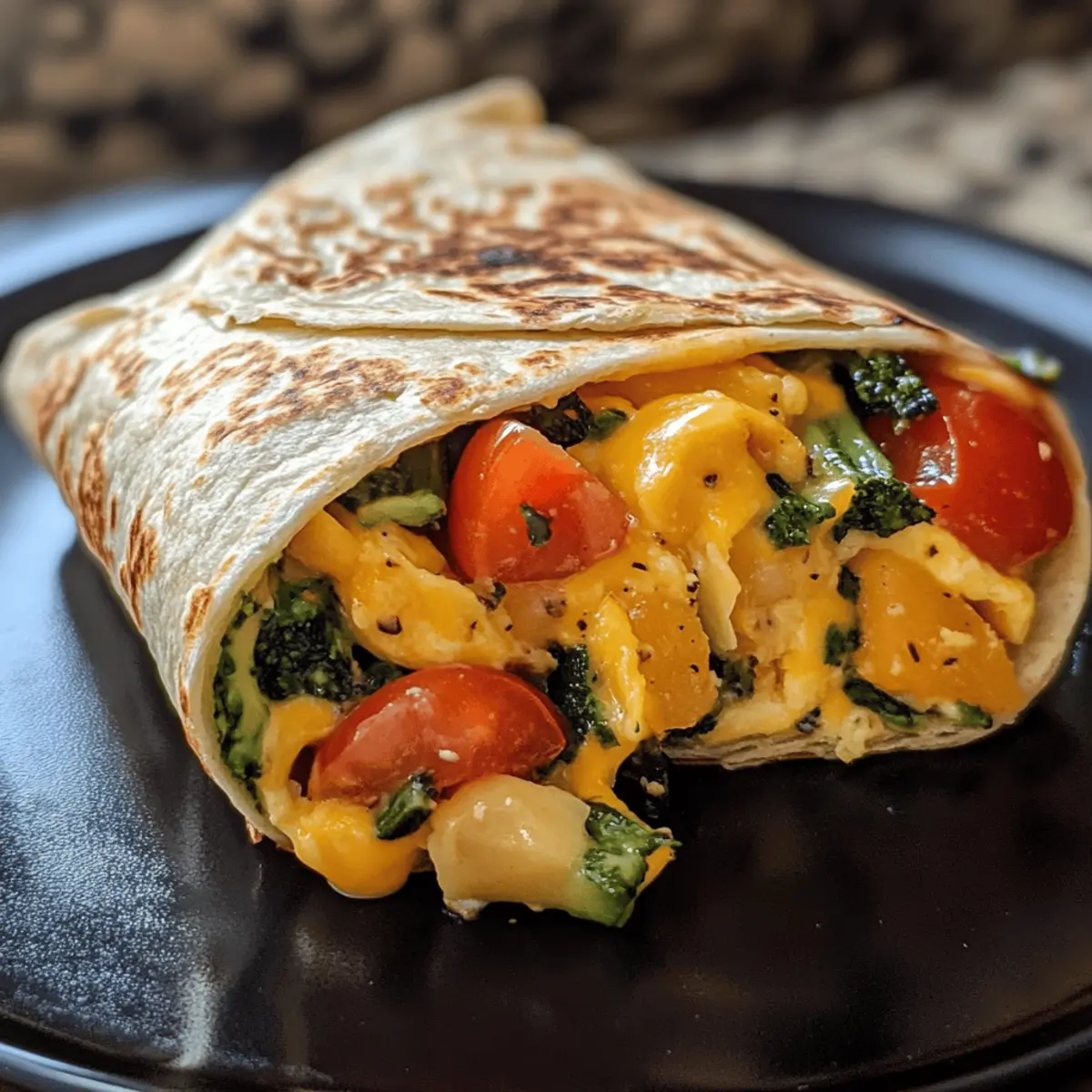 Easy Cheesy Veggie Breakfast Wrap That Brightens Your Mornings
