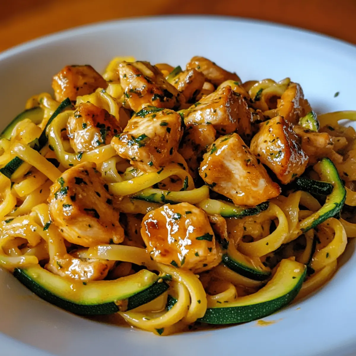 Healthy Chicken Zucchini Pasta