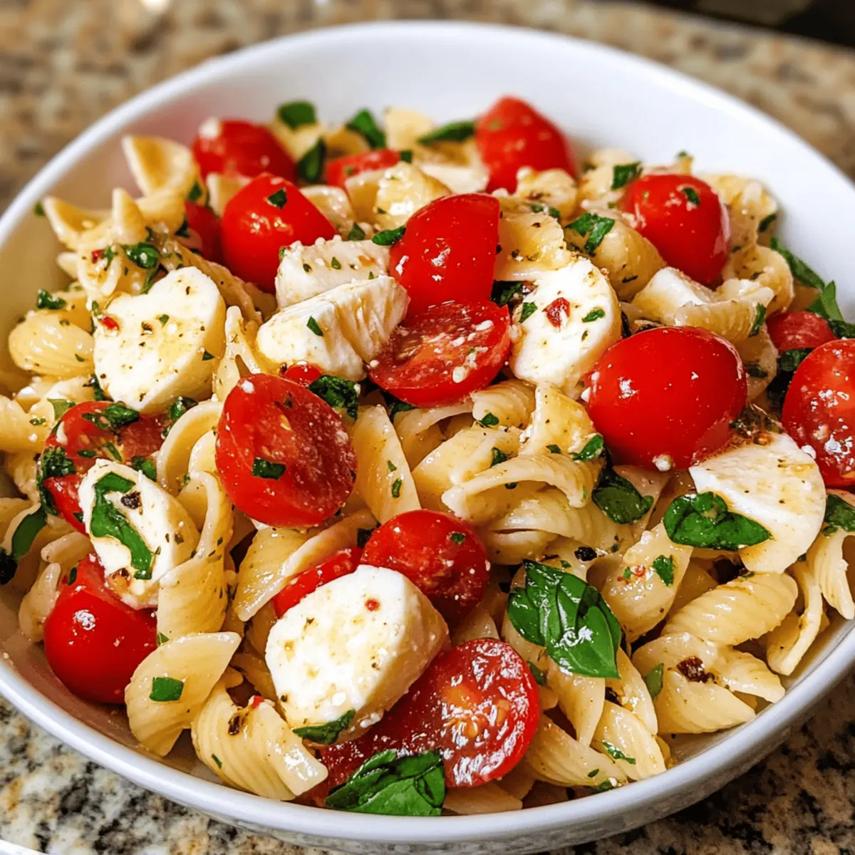 Easy Caprese Pasta Salad