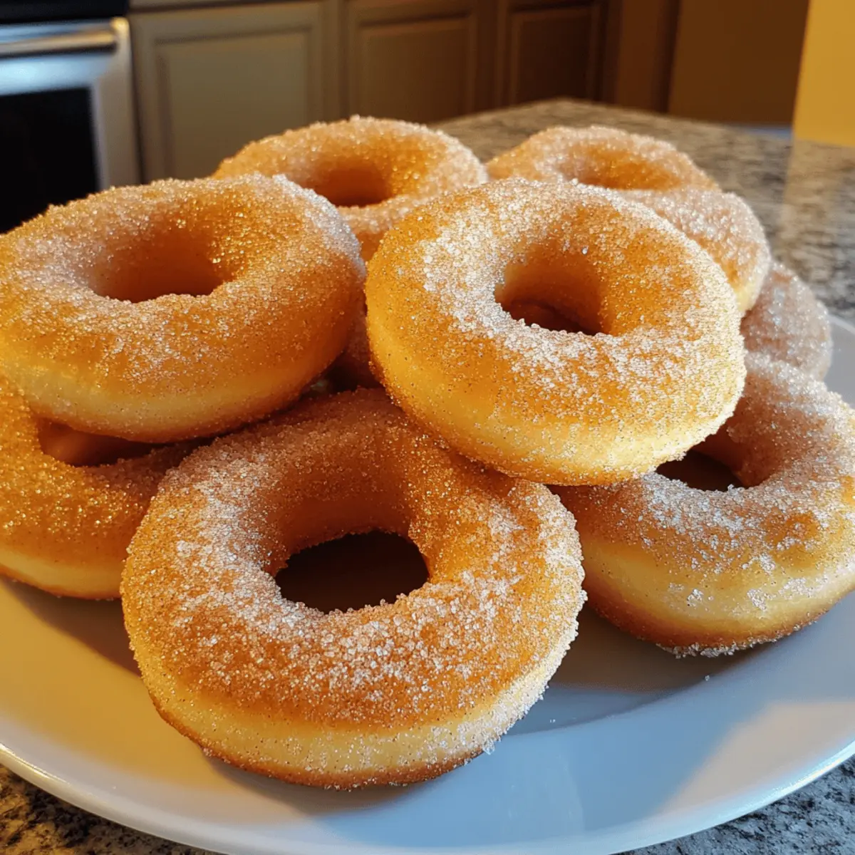 Easy Cinnamon Sugar Donuts
