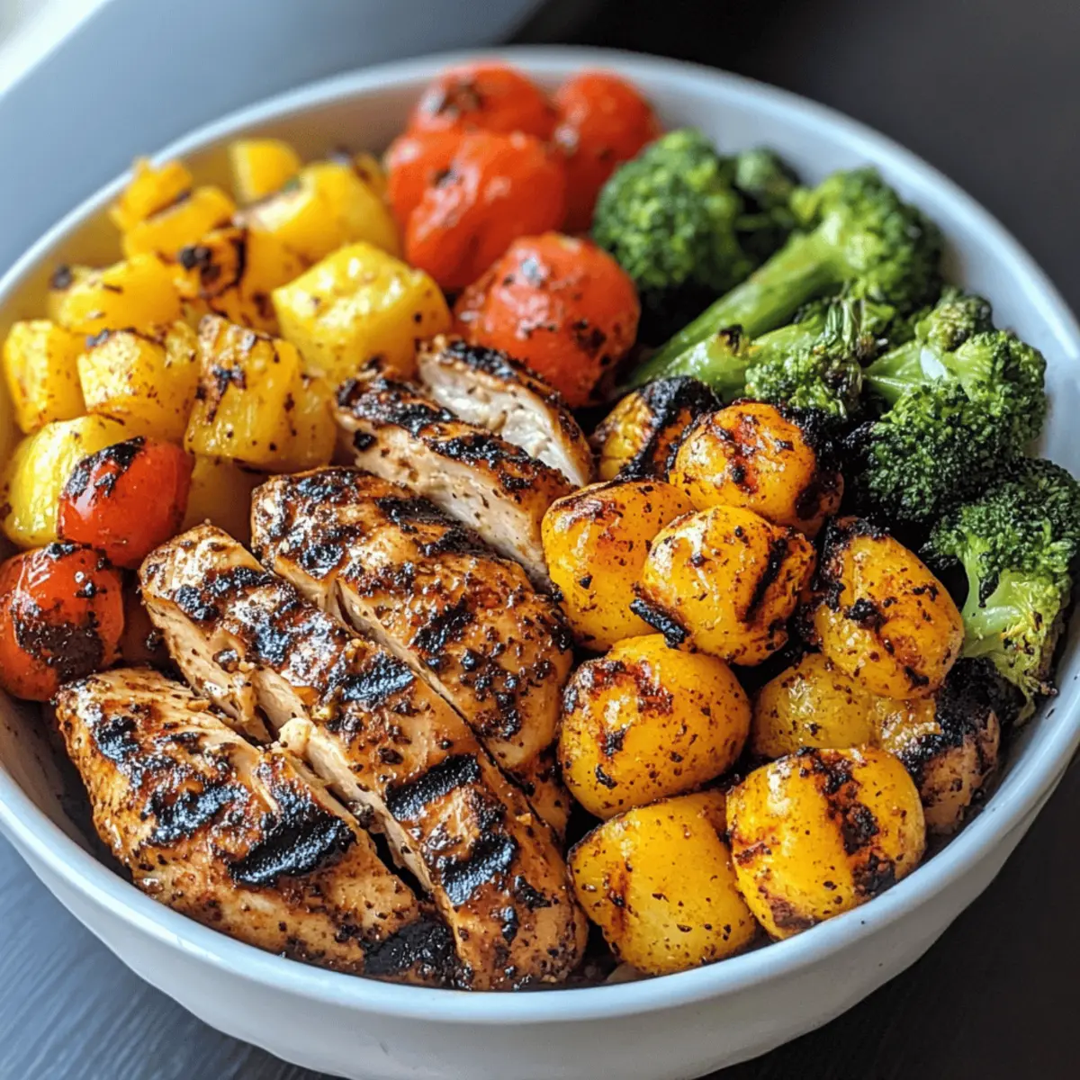 Grilled Chicken Veggie Bowl