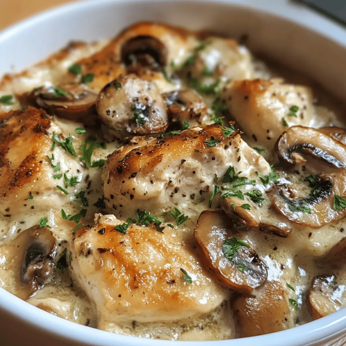 Creamy Mushroom Chicken Bake