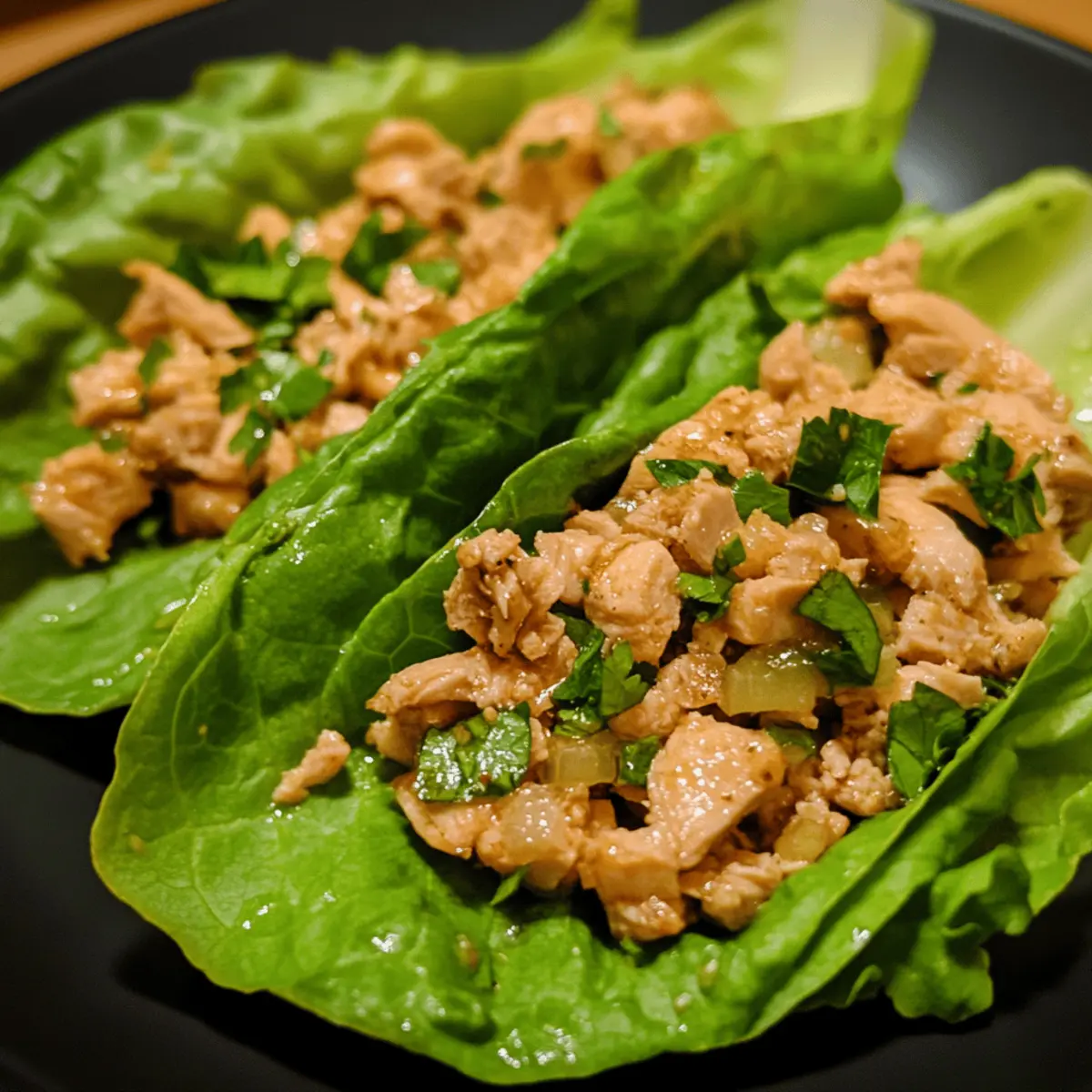 Garlic Lime Turkey Lettuce Wraps