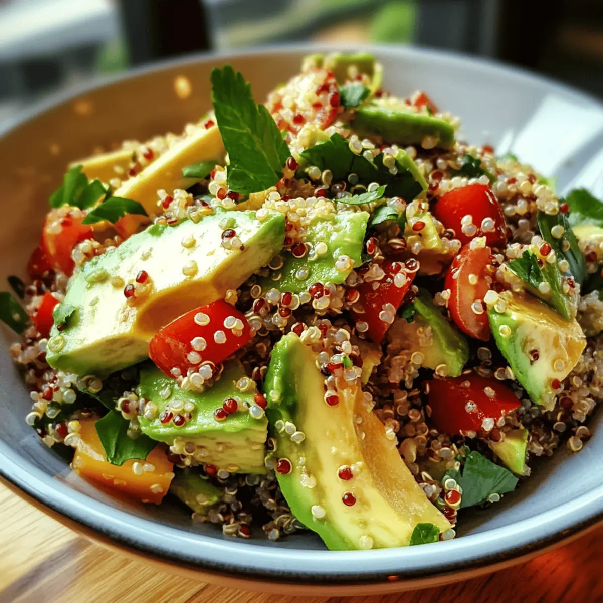 Fresh Avocado Quinoa Salad