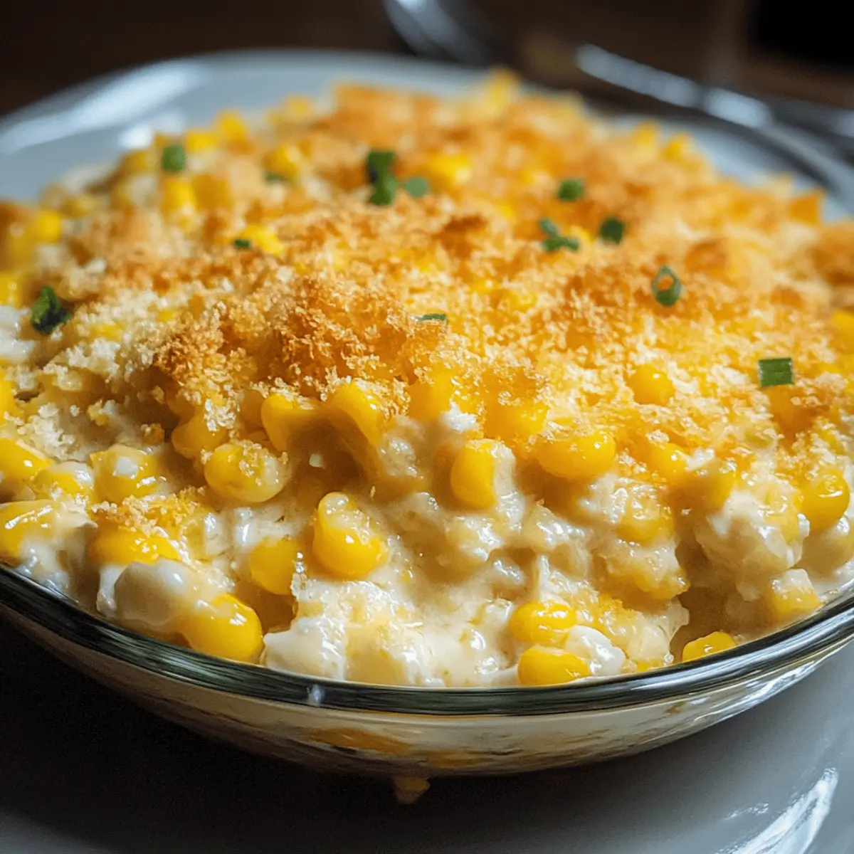 Cheesy Sweet Corn Casserole
