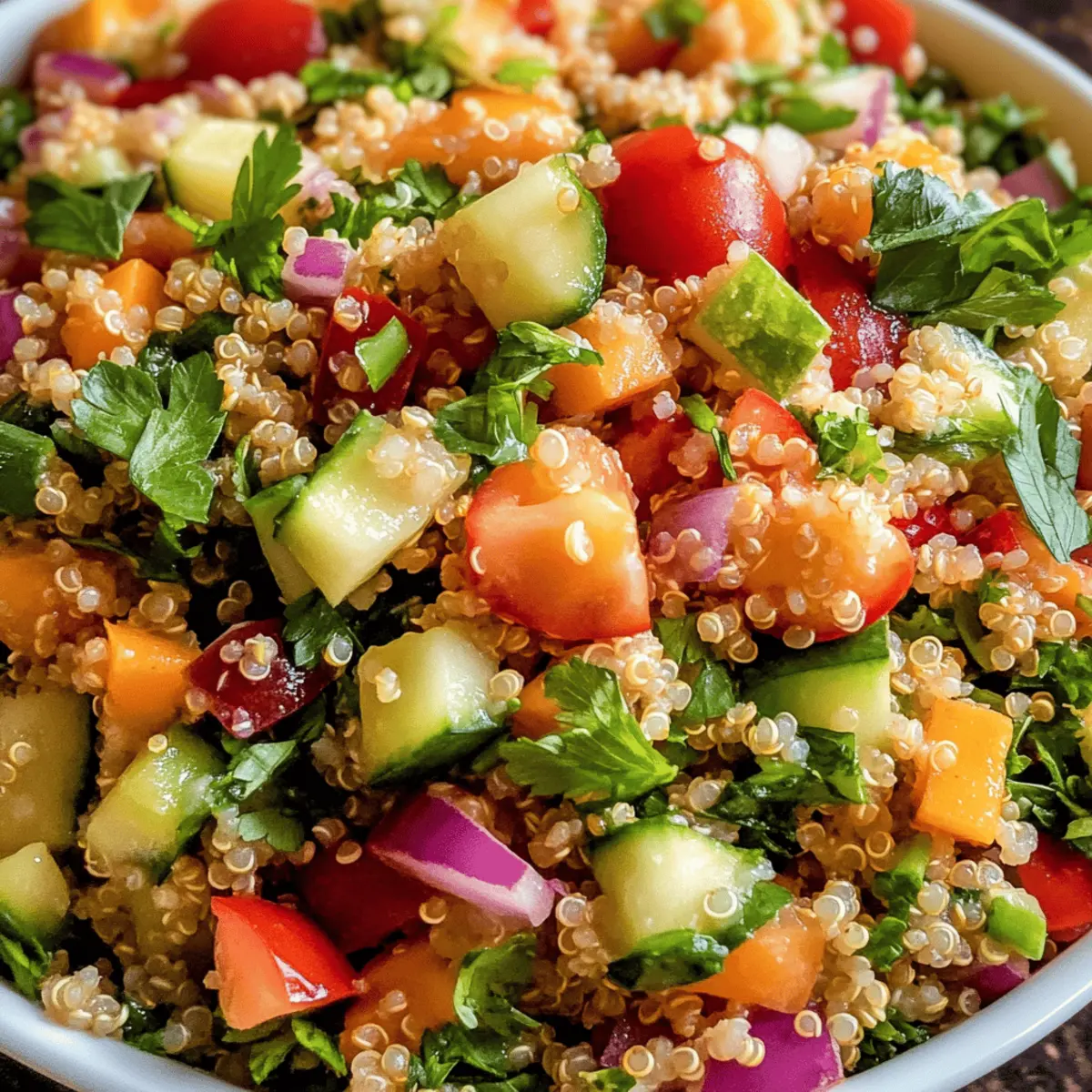 Refreshing Quinoa Veggie Salad
