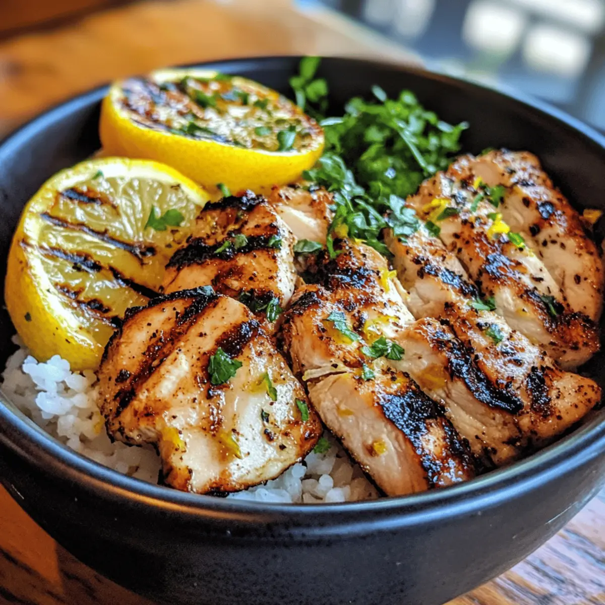Grilled Lemon Chicken Bowl