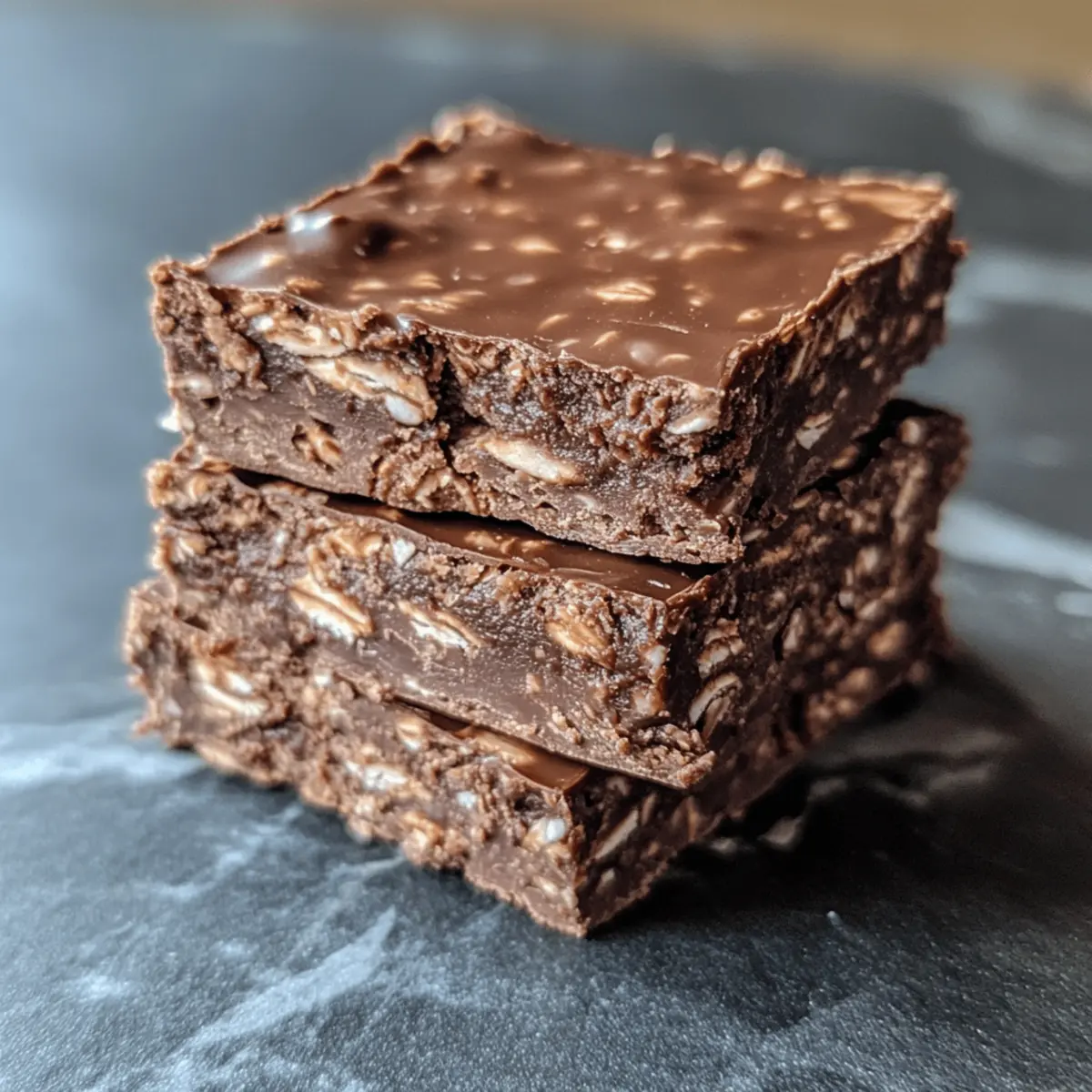 No-Bake Chocolate Oat Bars