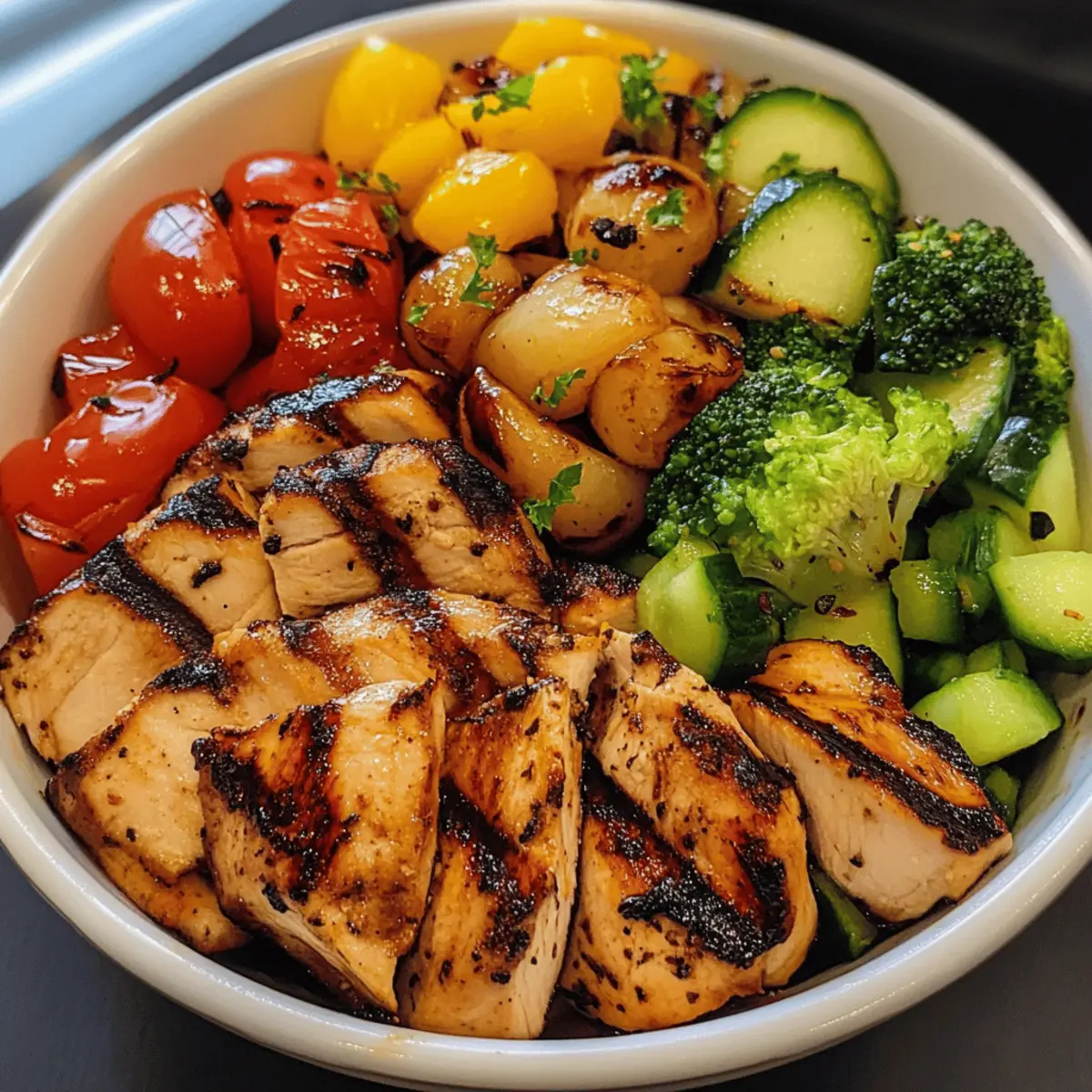 Grilled Chicken Veggie Bowl