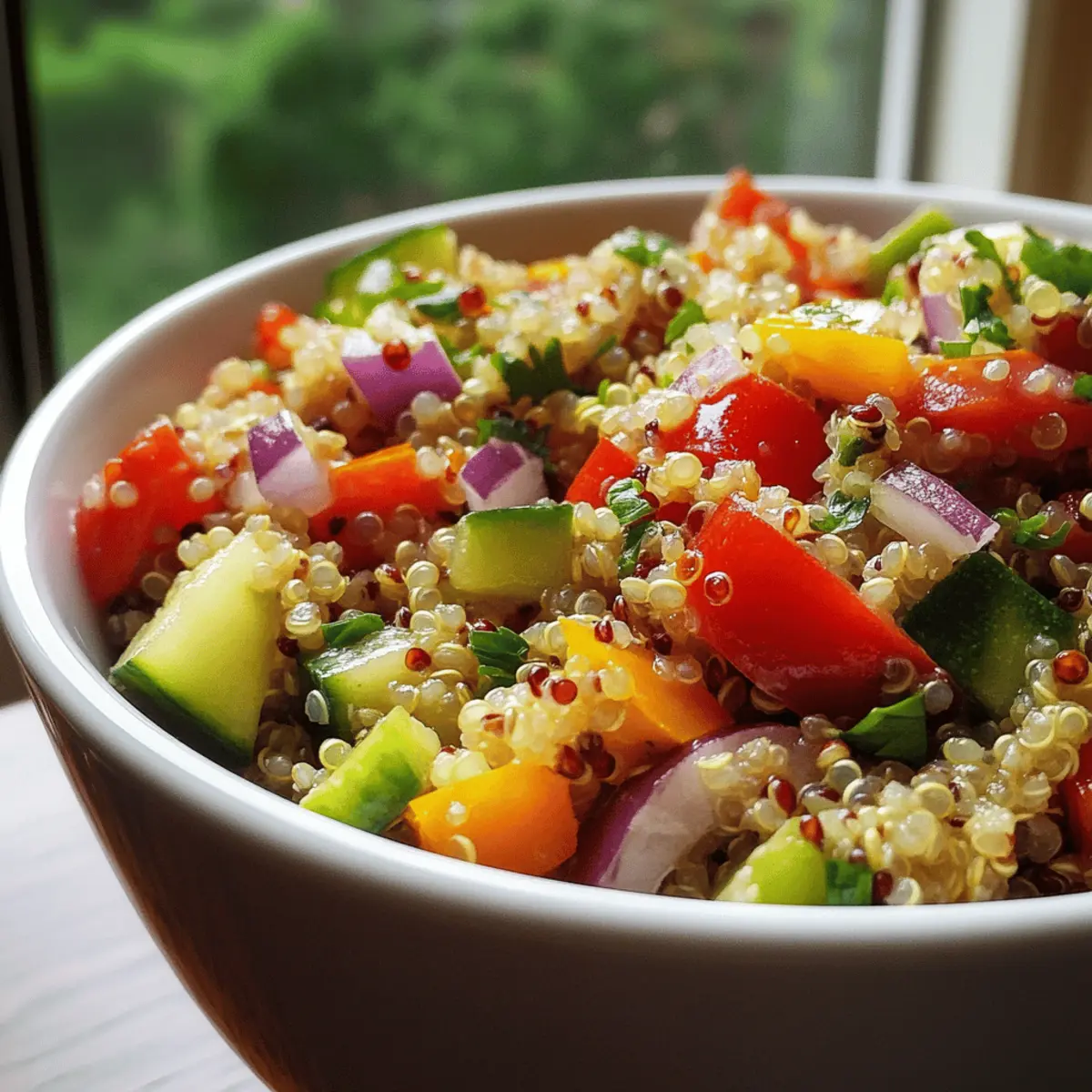 Easy & Refreshing Simple Veggie Quinoa Salad You’ll Crave
