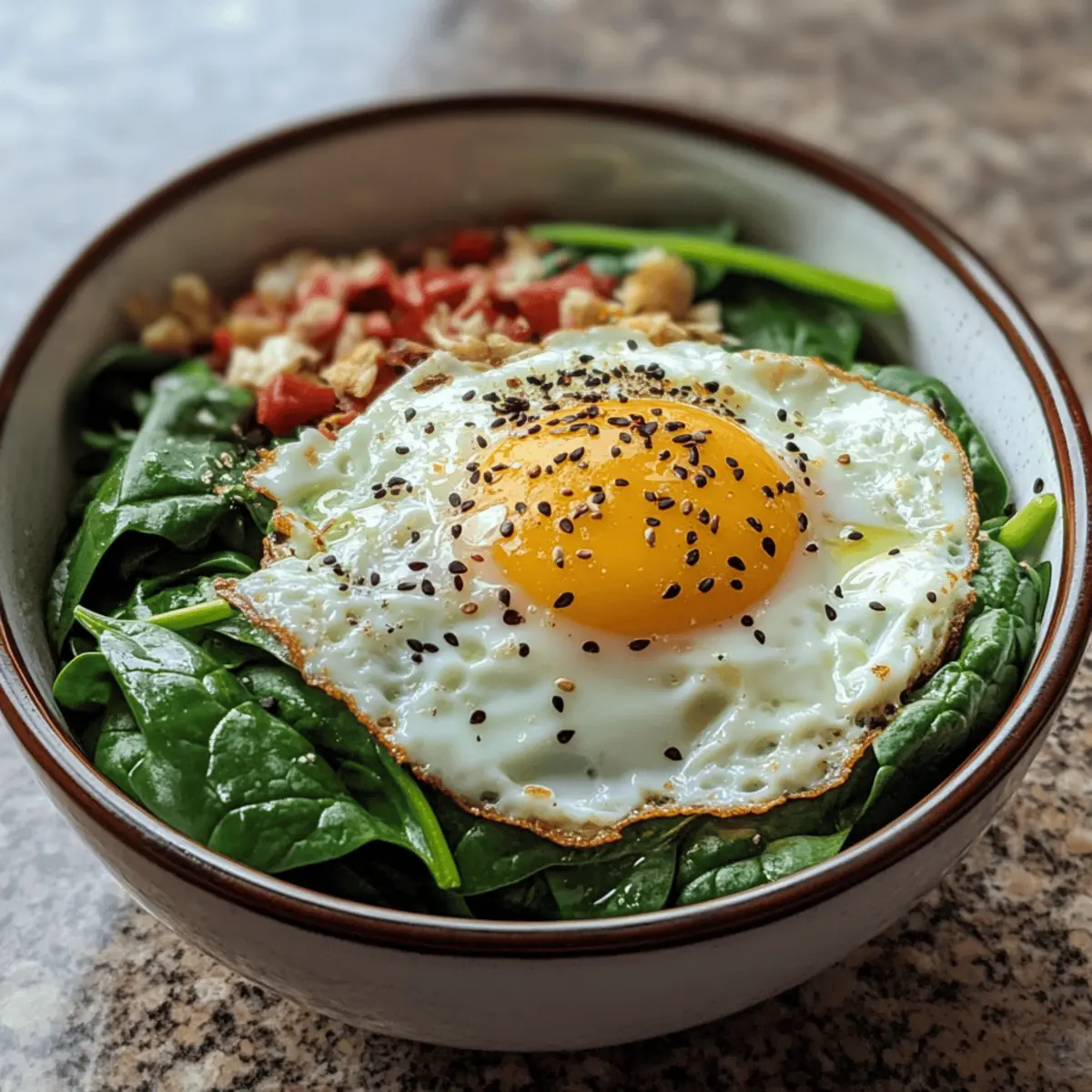 Easy Spinach and Egg Breakfast Bowl for a Bold Morning Boost