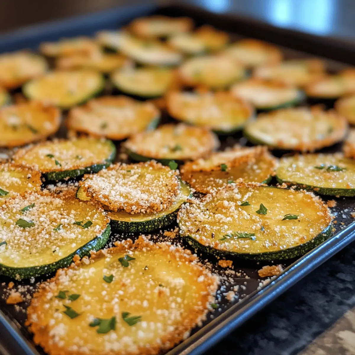 Crispy Parmesan Zucchini Chips