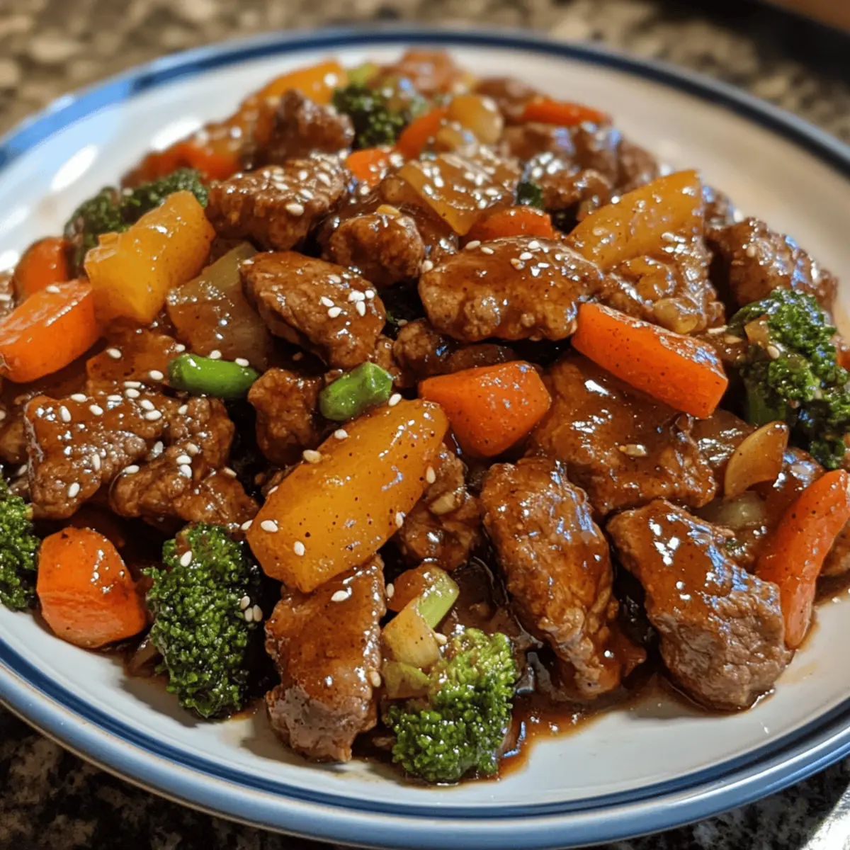 Honey Garlic Beef Stir Fry