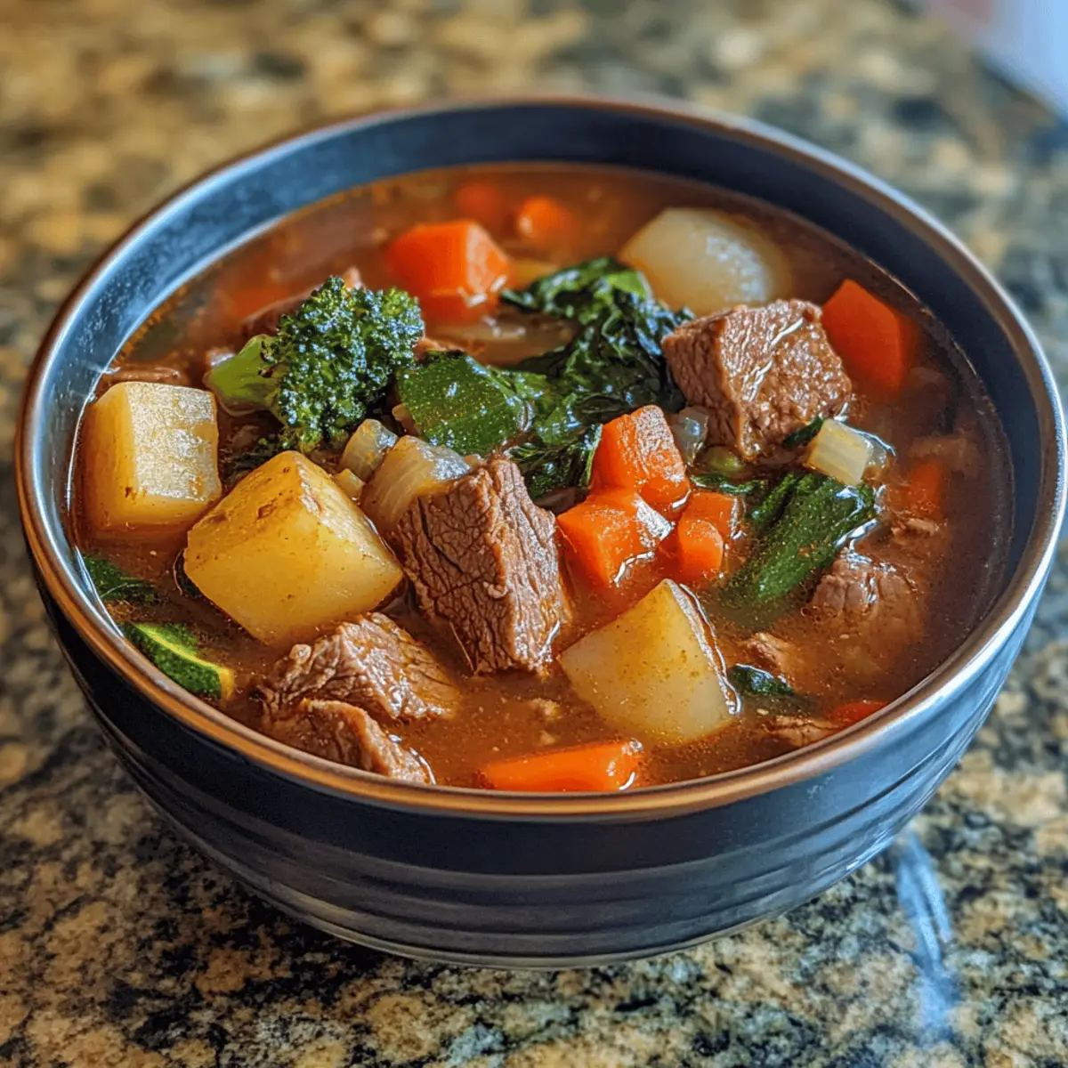 Easy One-Pot Beef Veggie Soup: Hearty Comfort in Every Spoonful