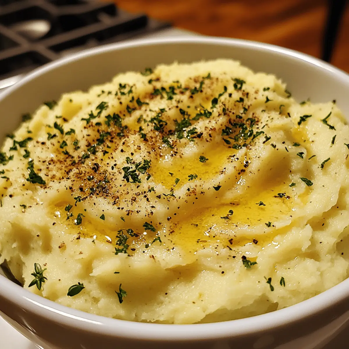 Garlic Butter Mashed Turnips