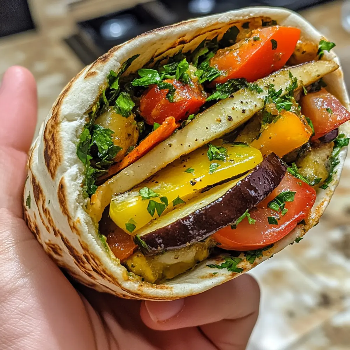 Mediterranean Veggie Pita Pocket
