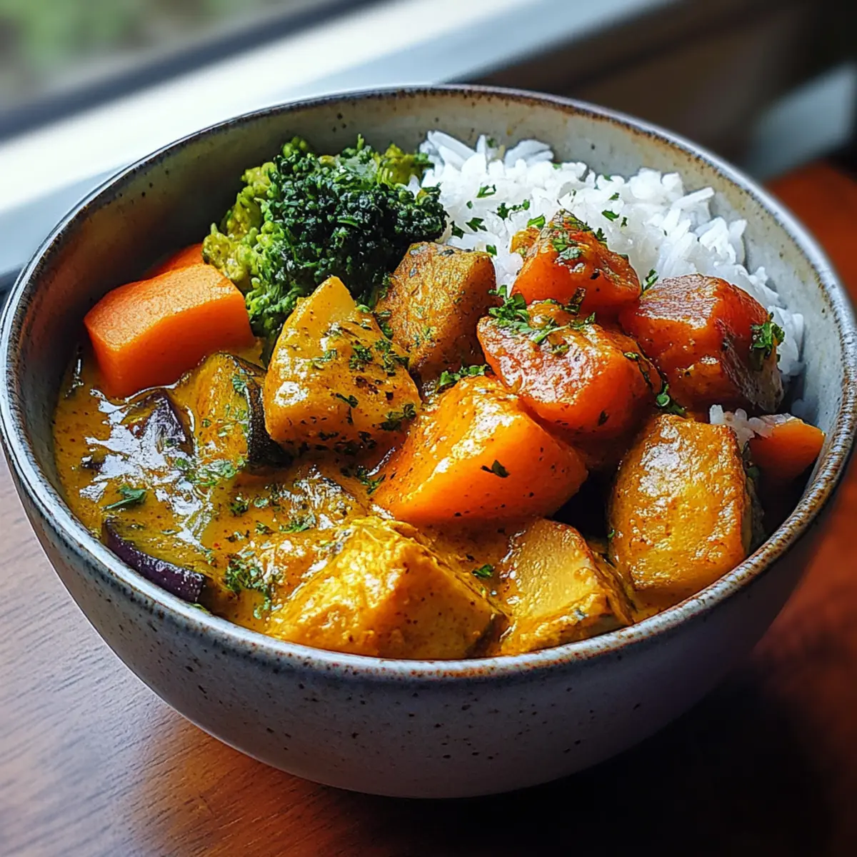 Nutritious Vegetable Curry Bowl