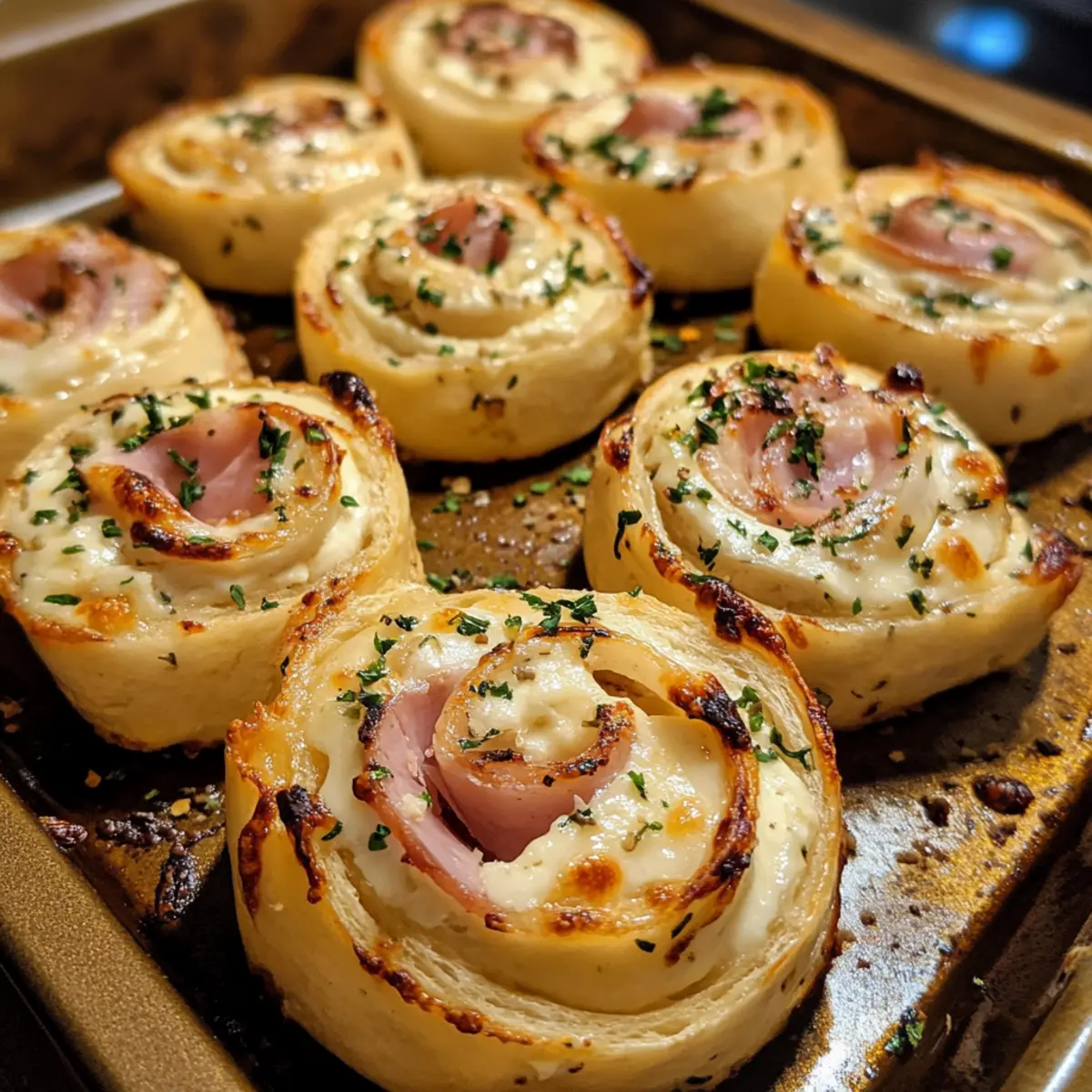 Ham Cream Cheese Pinwheels