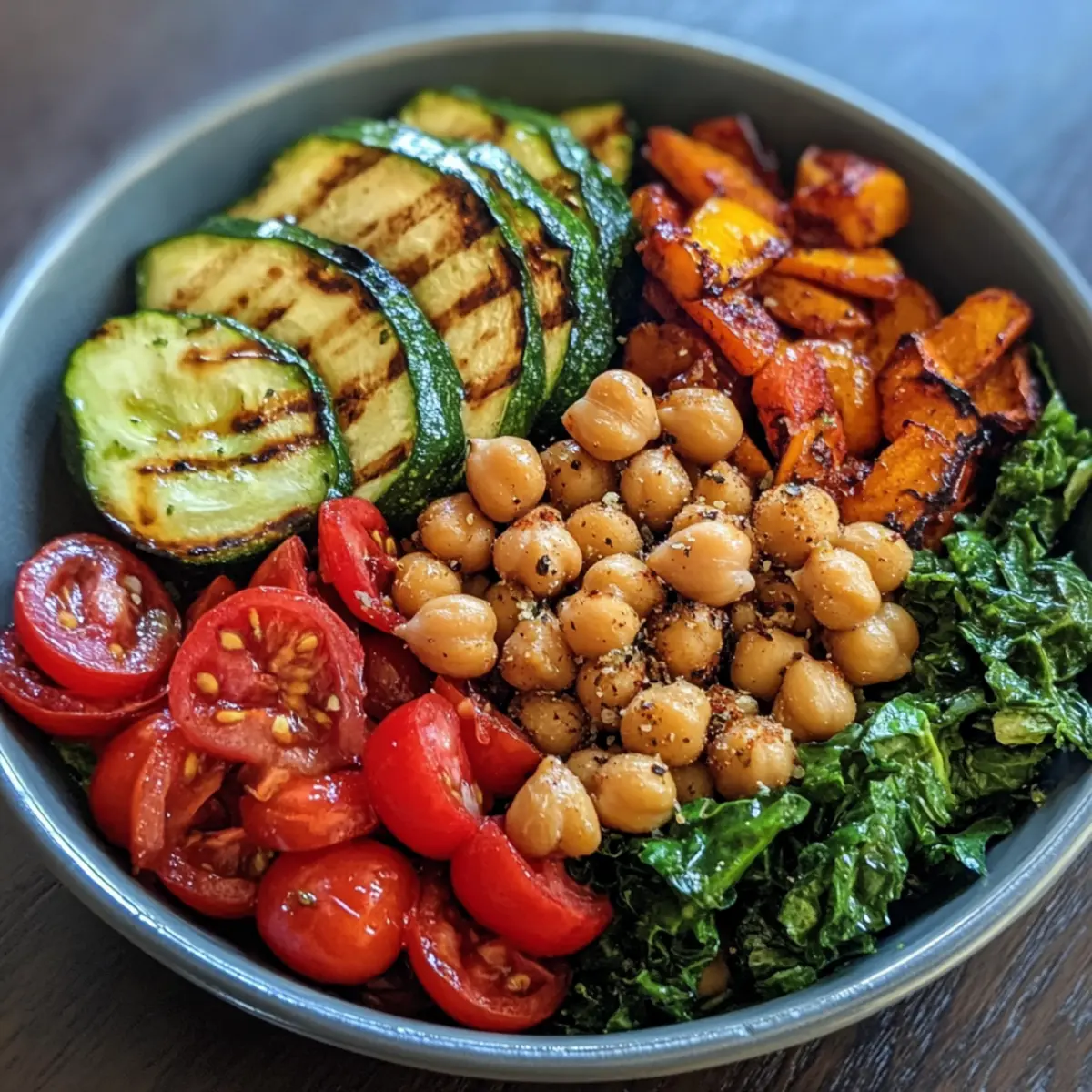 Easy Roasted Chickpea Veggie Bowl Bursting with Bold Flavors