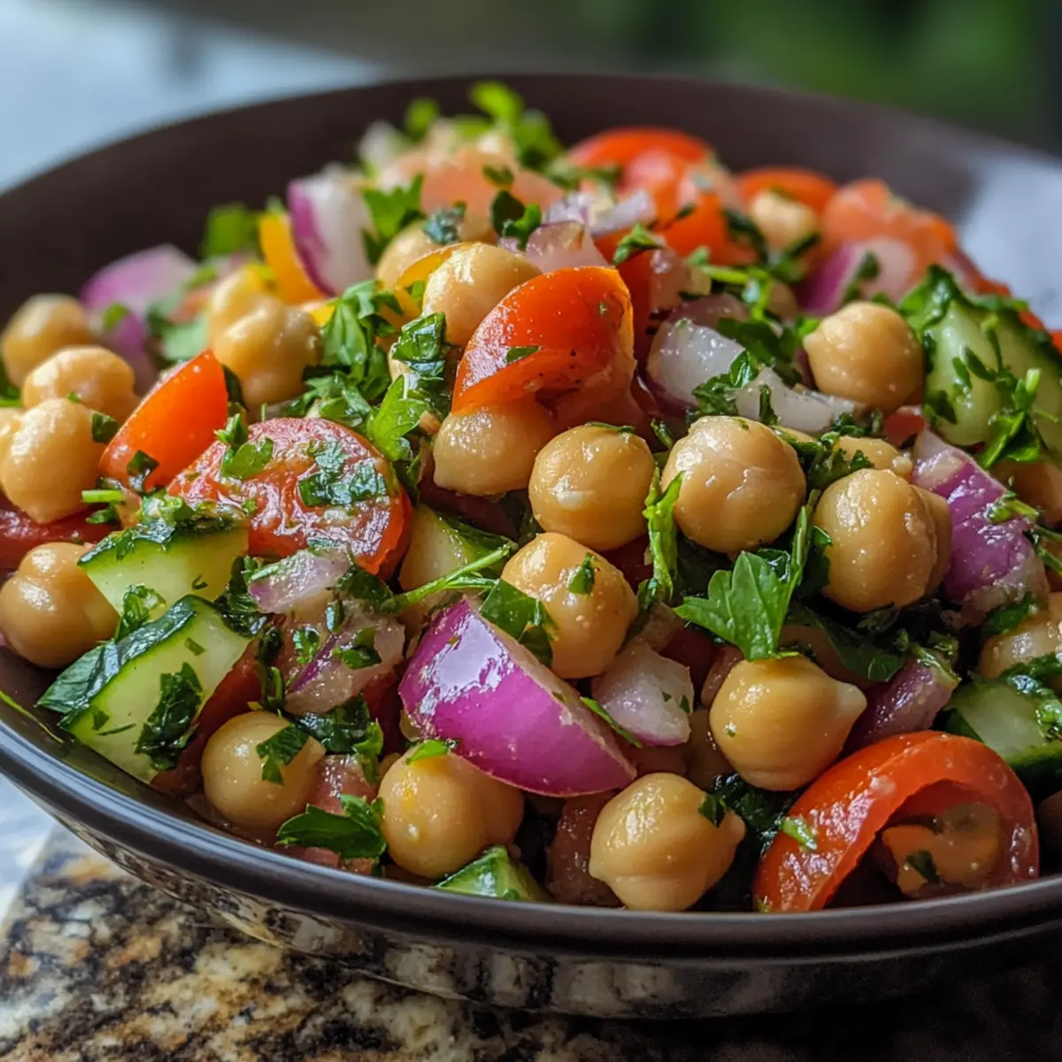 Easy Mediterranean Chickpea Salad That Bursts with Fresh Flavor