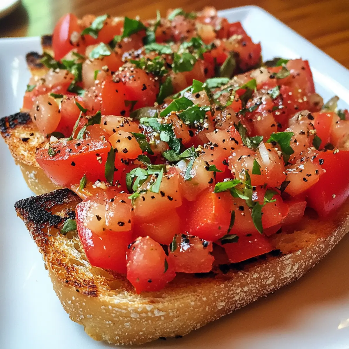 Fresh Tomato Basil Bruschetta