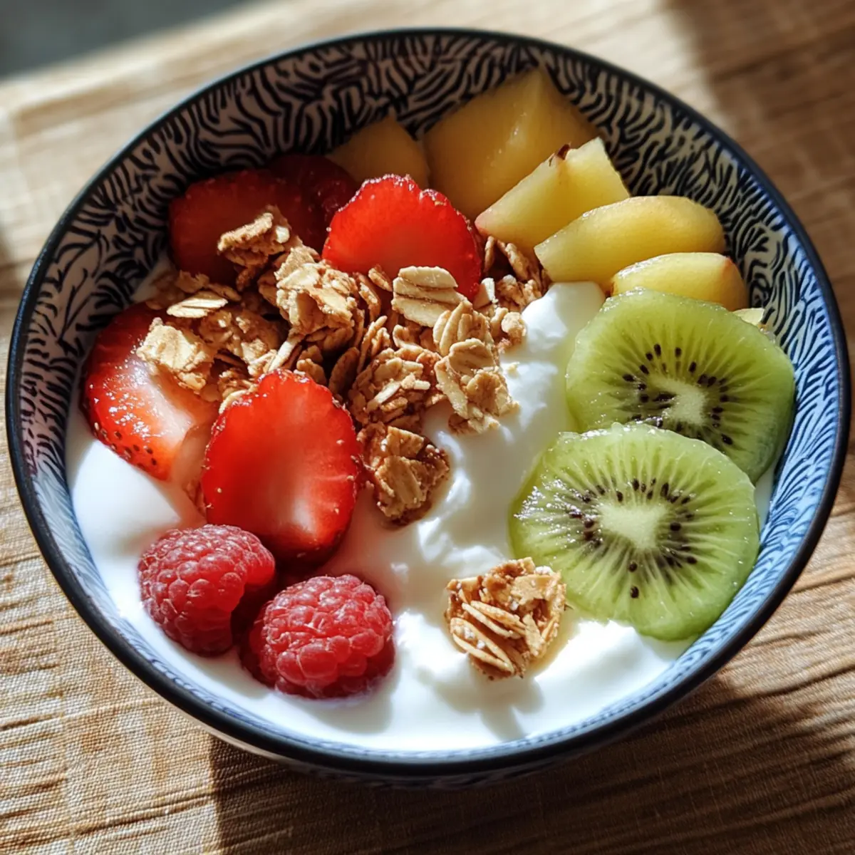 Simple Yogurt Fruit Crunch